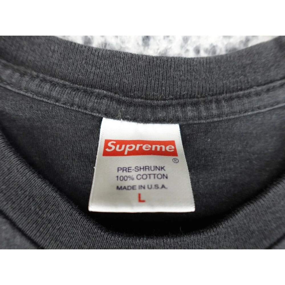 Supreme Hochute New York Graphic T-Shirt Mens Large Black Made‎ in USA L